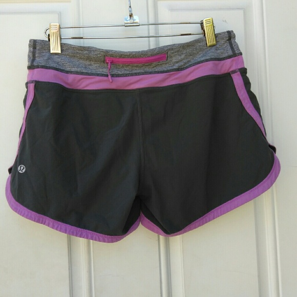 lululemon athletica Pants - Lululemon Lavender Gray Groovy Run Shorts